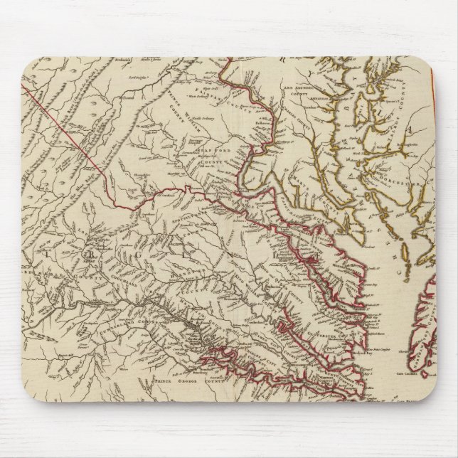 Virginia, Maryland Mouse Pad (Front)