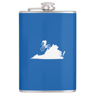 Virginia Mountain Biking Hip Flask
