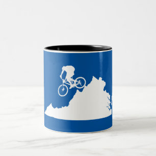 Virginia Mountain Biking Two-Tone Coffee Mug