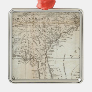 Virginia, North Carolina, South Carolina Metal Ornament