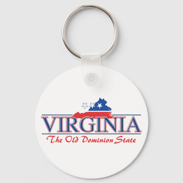 Virginia Patriotic Keychain (Front)