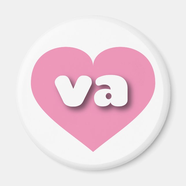 Virginia pink heart - I love va Magnet (Front)