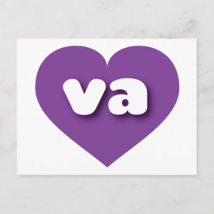 Virginia purple heart - I love va Postcard