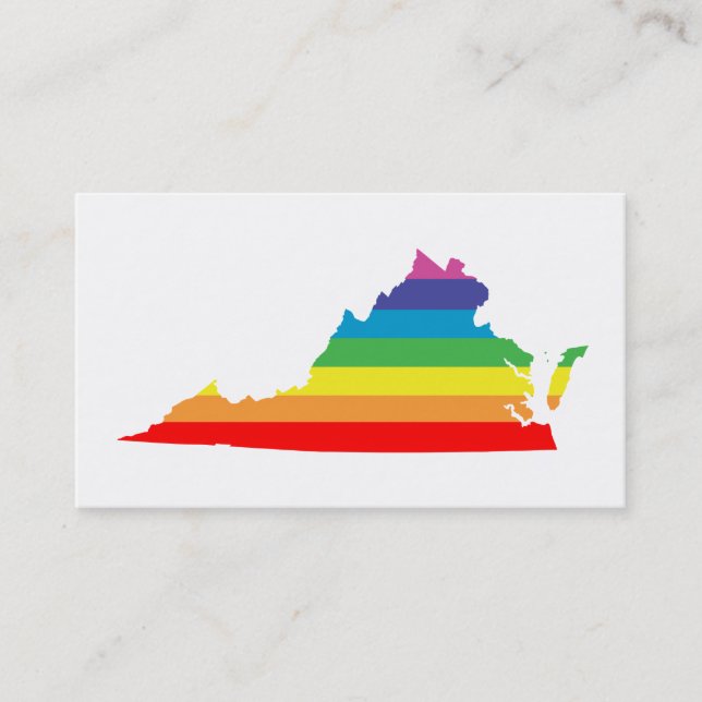 virginia rainbow business card (Front)