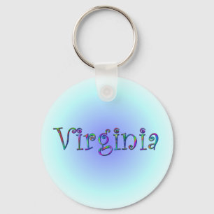 Virginia Rainbow Keychain