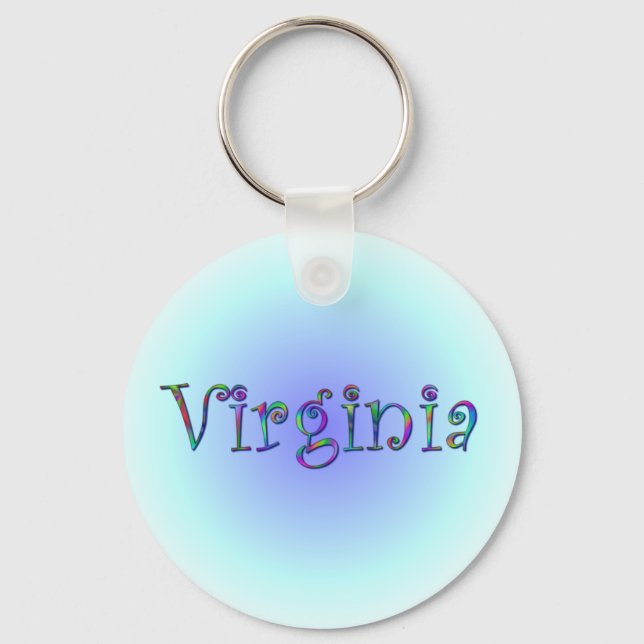 Virginia Rainbow Keychain (Front)