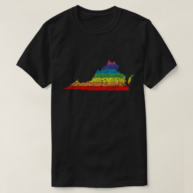virginia rainbow T-Shirt (Design Front)