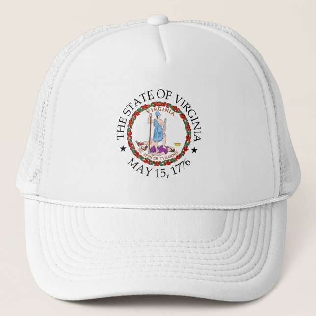 Virginia sign trucker hat (Front)