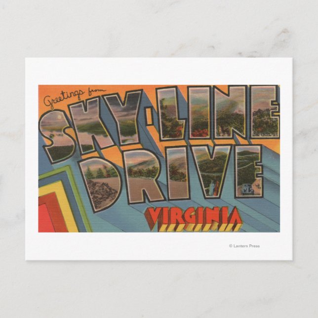 Virginia - Sky-Line Drive - Large Letter Postcard (Front)