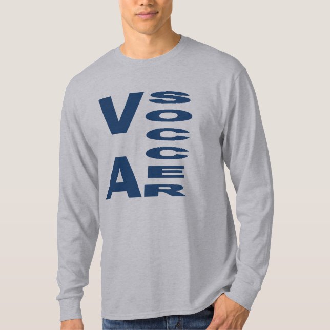 VIRGINIA SOCCER Basic Gray T-shirt (Front)