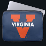 Virginia Split V Laptop Sleeve<br><div class="desc">Check out these Virginia Cavaliers designs! Show off your Virginia Cavaliers pride with these new University products. These make the perfect gifts for the Virginia student,  alumni,  family,  friend or fan in your life. All of these Zazzle products are customisable with your name,  class year,  or club. Go Wahoos!</div>