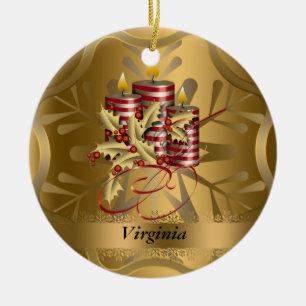 Virginia State Christmas Ornament
