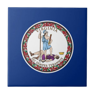 Virginia State Flag Ceramic Tile