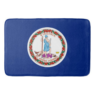 Virginia State Flag Design Bath Mat