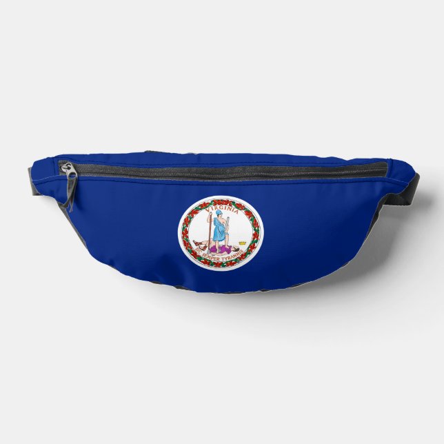Virginia State Flag Design Bum Bags (Lay Down)