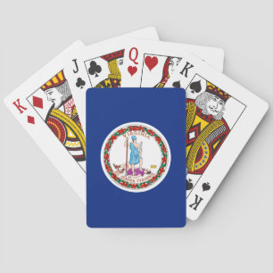 Virginia State Flag Design Playing Cards