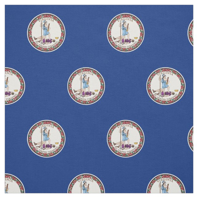Virginia State Flag Fabric (Swatch)