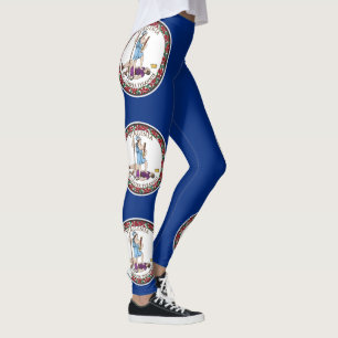 Virginia State Flag Leggings