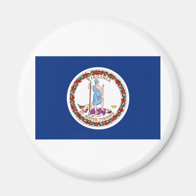 Virginia State Flag Magnet (Front)