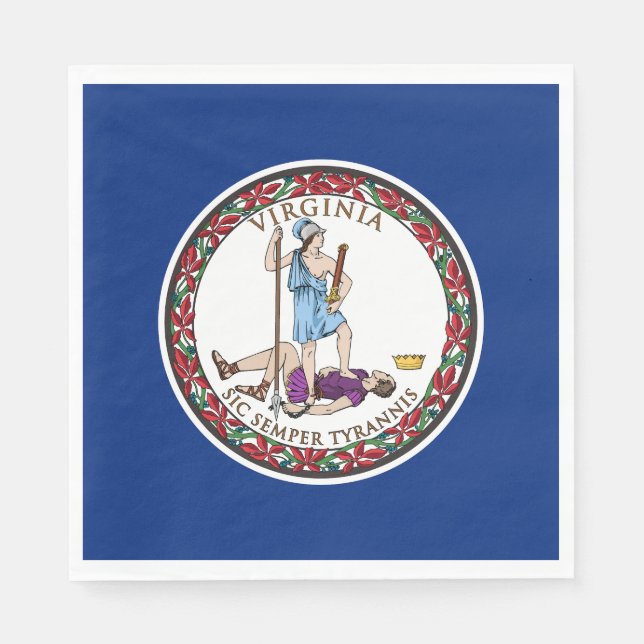 Virginia State Flag Napkin (Front)