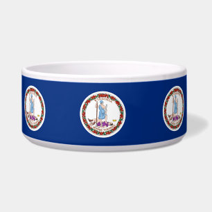 Virginia State Flag Pet Bowl