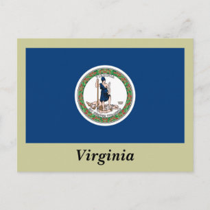 Virginia State Flag Postcard