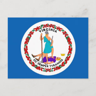 Virginia State Flag Postcard