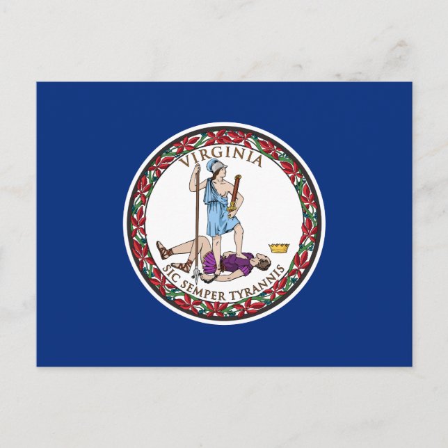 Virginia State Flag Postcard (Front)