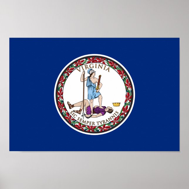 Virginia State Flag Poster (Front)