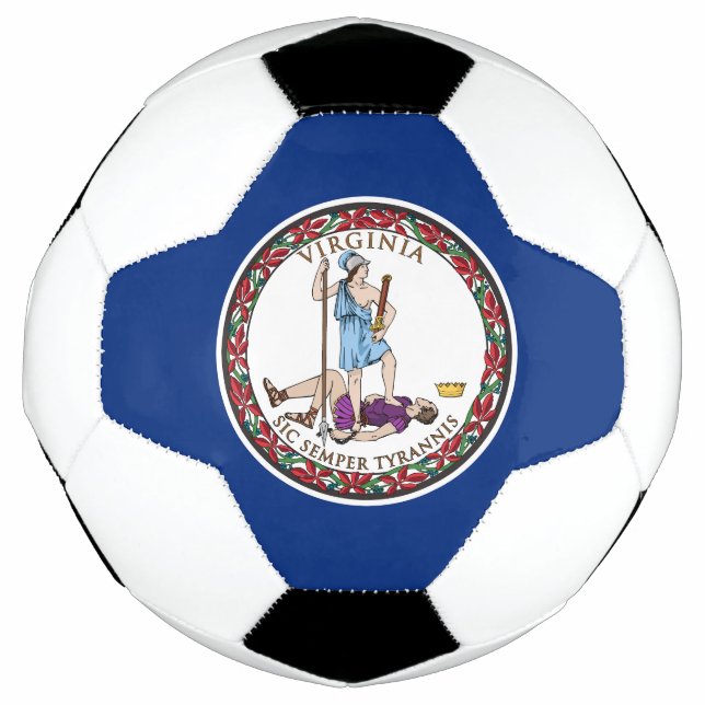 Virginia State Flag Soccer Ball (Front)