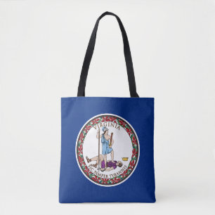 Virginia State Flag Tote Bag