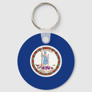 Virginia State Flag USA Key Ring