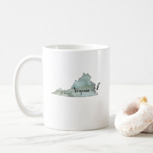 Virginia State Illustration Outline Coffee Mug