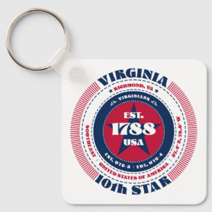 Virginia State Keychain