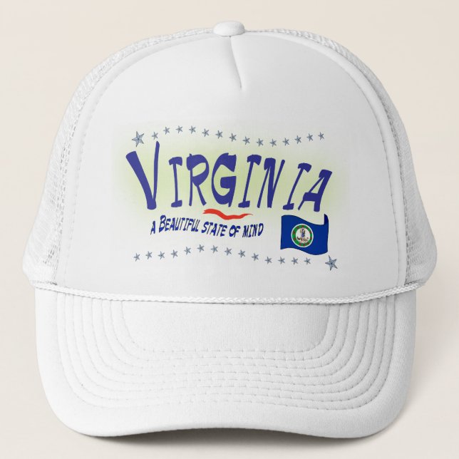 Virginia State of Mind Trucker Hat (Front)