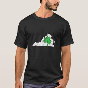 Virginia State St Patrick S Day Virginia Green Sha T-Shirt