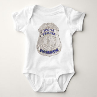 Virginia State Trooper Police Badge Baby Bodysuit