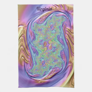 VIRGINIA ~ Sumptious Pattern ~ ORIGINAL Design ~ Tea Towel