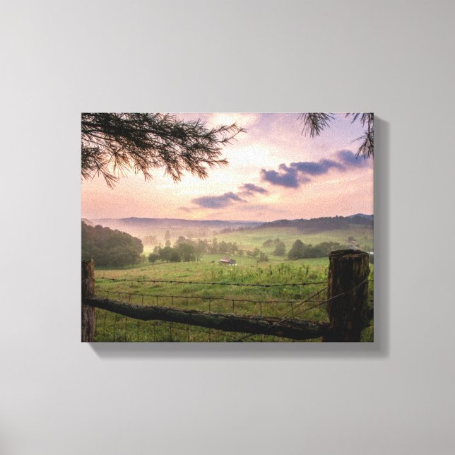 Virginia Sunset Canvas Print (Front)