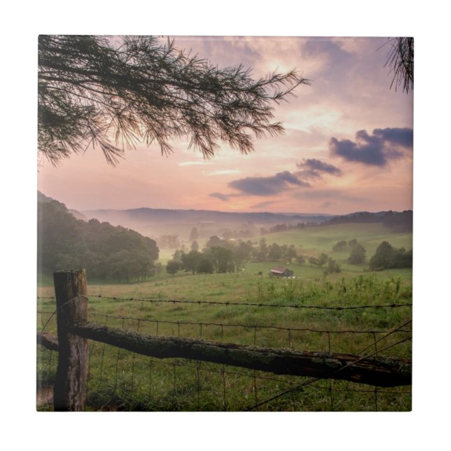 Virginia Sunset Tile (Front)