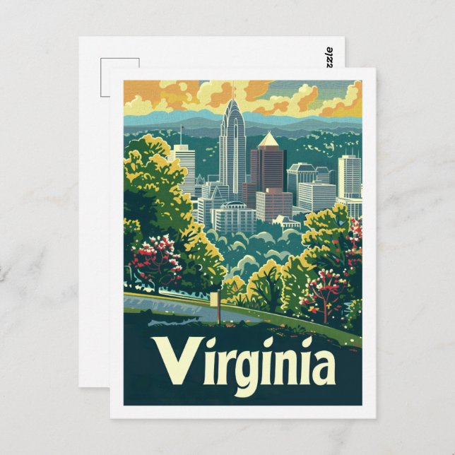 Virginia USA Famous Travel Place Postcard (Front/Back)