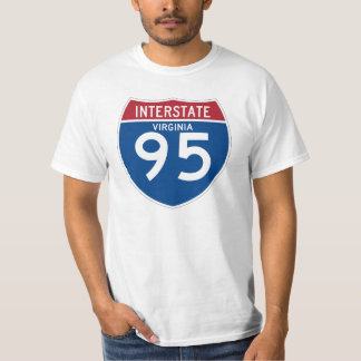 Virginia VA I-95 Interstate Highway Shield - T-Shirt