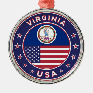 Virginia, Virginia sticker,phone case, tote bag, Metal Ornament