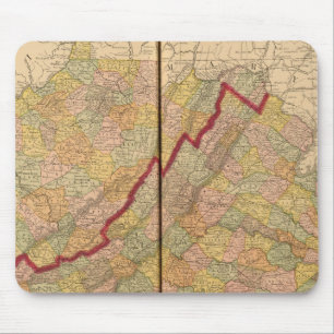 Virginia, West Virginia Mouse Pad