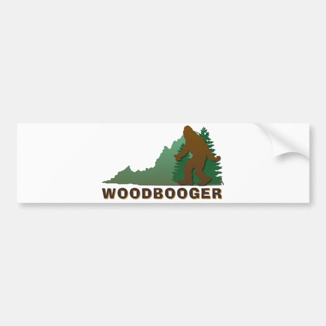 Virginia Woodbooger Bumper Sticker (Front)
