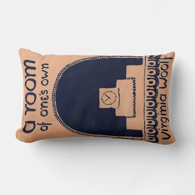 Virginia Woolf  Book Cover A Room of One's Own Lumbar Cushion (Front)