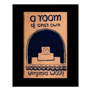 Virginia Woolf  Book Cover A Room of One's Own Poster