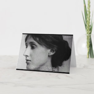 Virginia Woolf "Love Autumn" Love Quote Gifts Card
