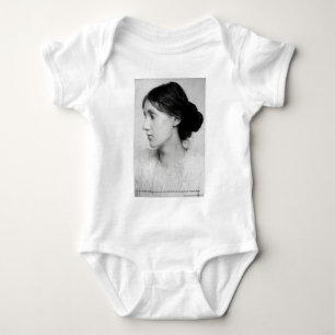 Virginia Woolf "Love Well" Love Quote Mugs & Gifts Baby Bodysuit