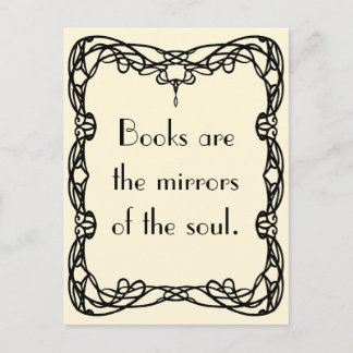 Virginia Woolf on Books Postcard